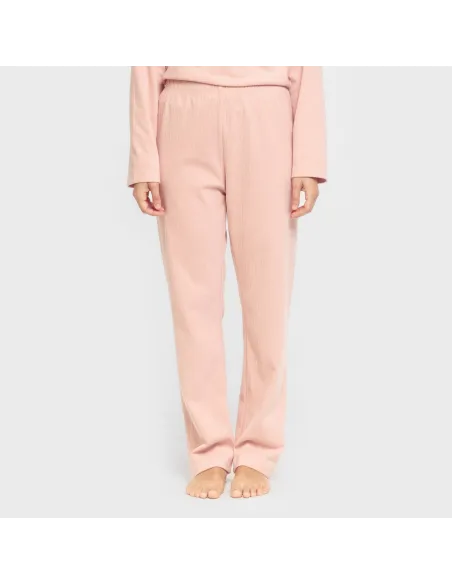 Pijama canelado Raya ancha roupa-para-estar-por-casa