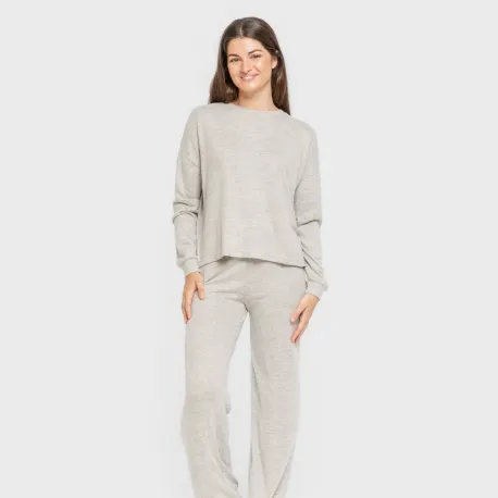 Pijama angorina liso roupa-para-estar-por-casa