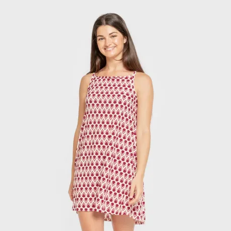 Vestido curto alças crepe Utah marsala vestidos-mulher