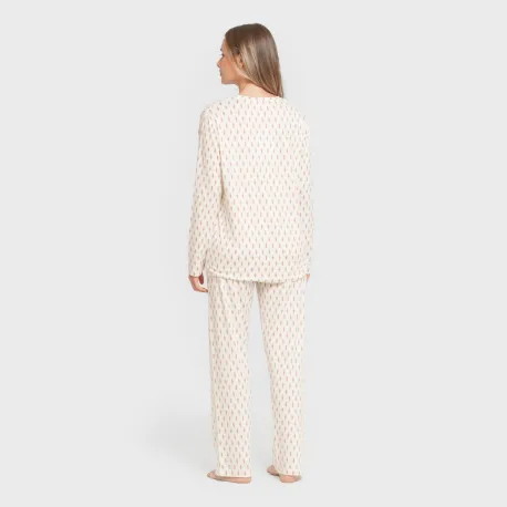 Pijama mulher soft Serbia malva rosa pijamas-compridos-de-mulher