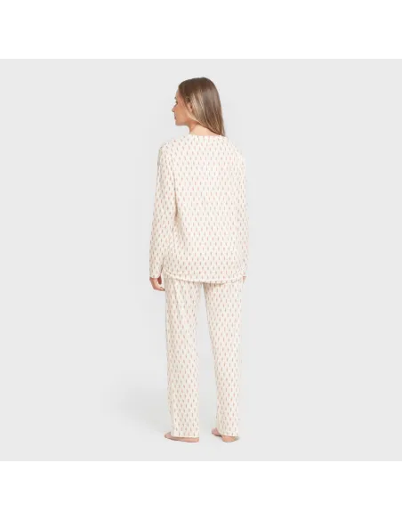 Pijama mulher soft Serbia malva rosa pijamas-compridos-de-mulher