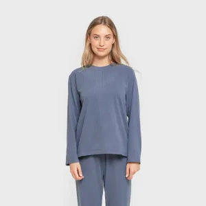 Pijama canelado Raya ancha