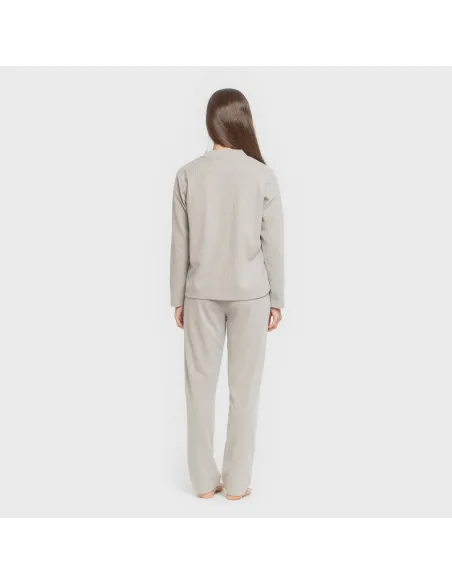 Pijama canelado Raya ancha roupa-para-estar-por-casa