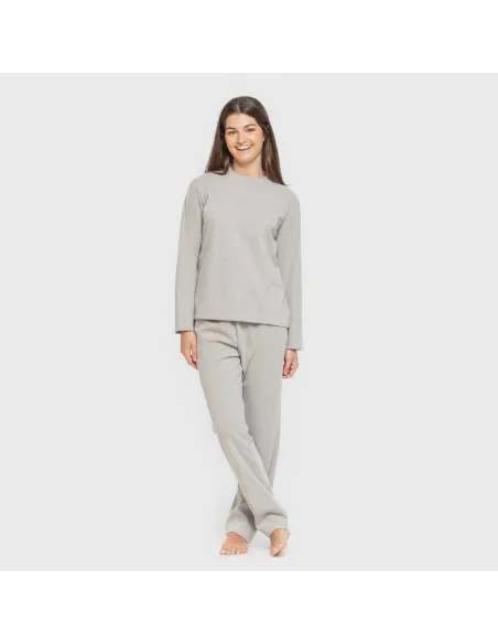 Pijama canelado Raya ancha roupa-para-estar-por-casa