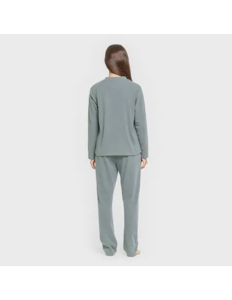 Pijama canelado Raya ancha roupa-para-estar-por-casa