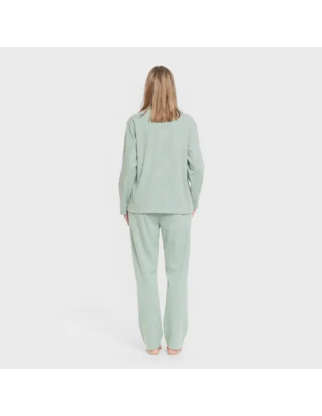 Pijama canelado Raya ancha roupa-para-estar-por-casa