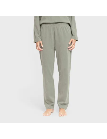 Pijama canelado Raya ancha roupa-para-estar-por-casa
