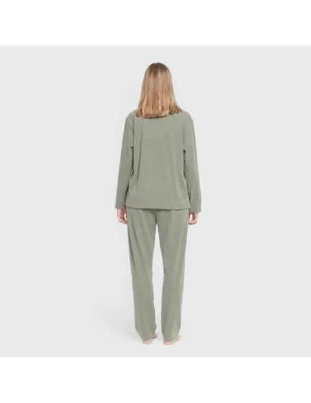Pijama canelado Raya ancha roupa-para-estar-por-casa