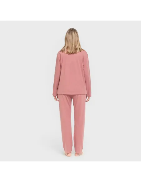 Pijama canelado Raya ancha roupa-para-estar-por-casa