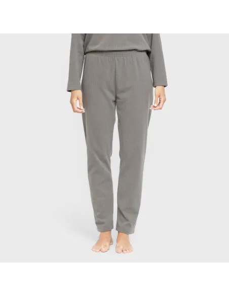 Pijama canelado Raya ancha roupa-para-estar-por-casa