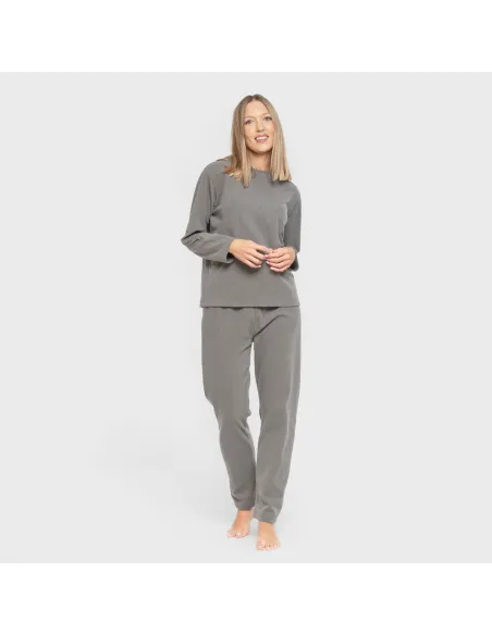 Pijama canelado Raya ancha roupa-para-estar-por-casa