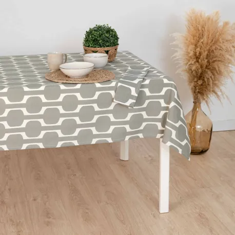 Toalha de mesa anti manchas Sunnies verde seco toalhas-de-mesa