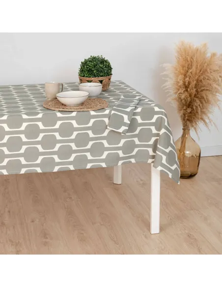 Toalha de mesa anti manchas Sunnies verde seco toalhas-de-mesa