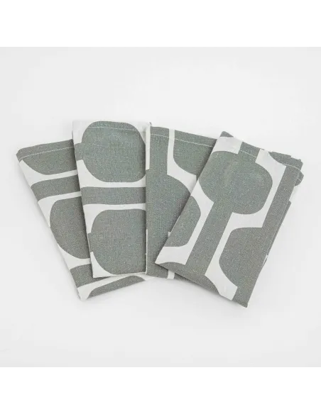 Conjunto 4 guardanapos Sunnies verde seco servilletas