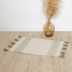 Tapete algodão Verso verde...