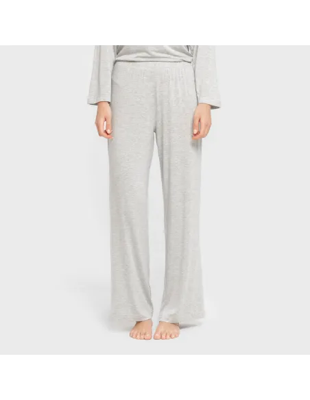Pijama comprido viscosa mulher liso pijamas-compridos-de-mulher