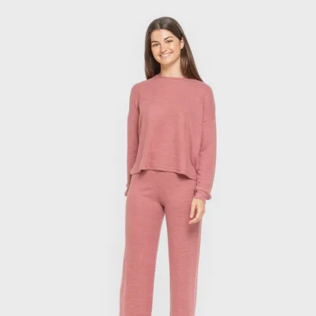 Pijama angorina liso roupa-para-estar-por-casa