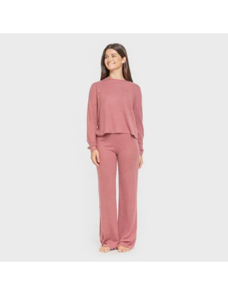 Pijama angorina liso roupa-para-estar-por-casa