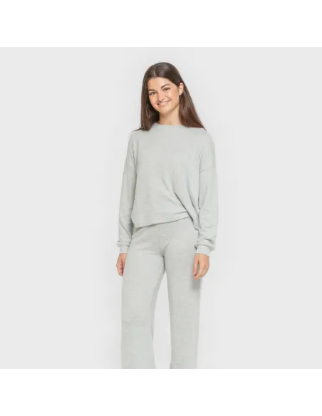 Pijama angorina liso roupa-para-estar-por-casa