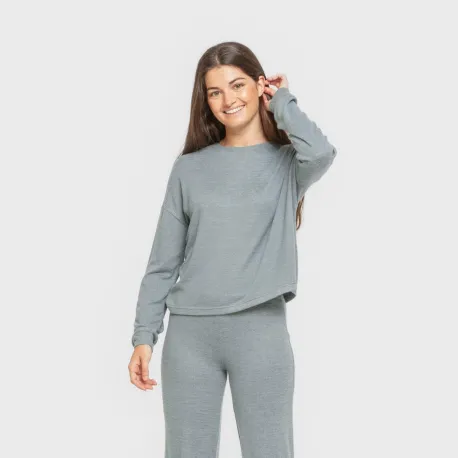 Pijama angorina liso roupa-para-estar-por-casa