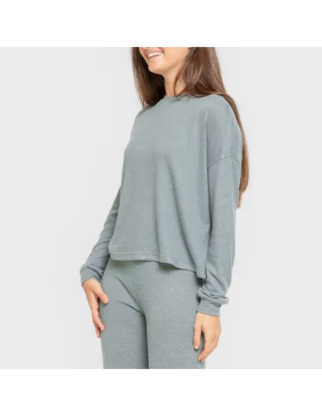 Pijama angorina liso roupa-para-estar-por-casa
