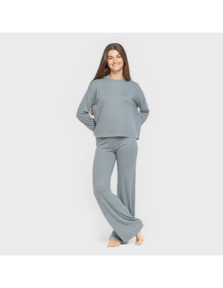 Pijama angorina liso roupa-para-estar-por-casa