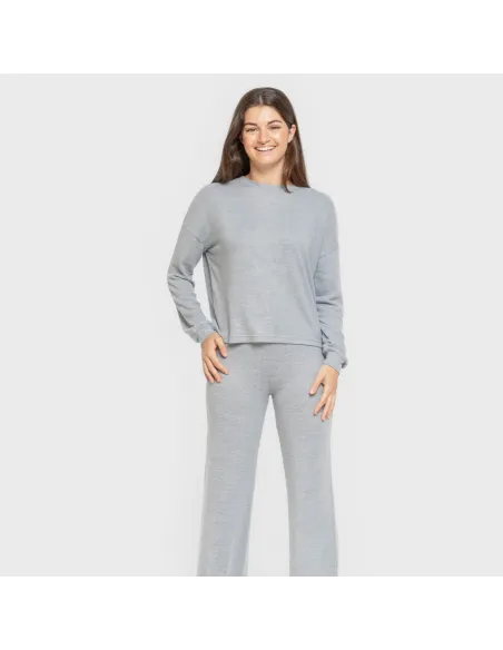 Pijama angorina liso roupa-para-estar-por-casa