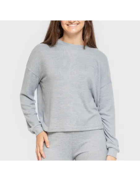 Pijama angorina liso roupa-para-estar-por-casa