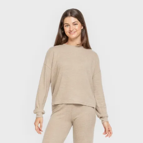 Pijama angorina liso roupa-para-estar-por-casa