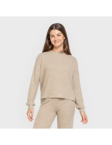 Pijama angorina liso roupa-para-estar-por-casa