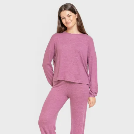 Pijama angorina liso roupa-para-estar-por-casa