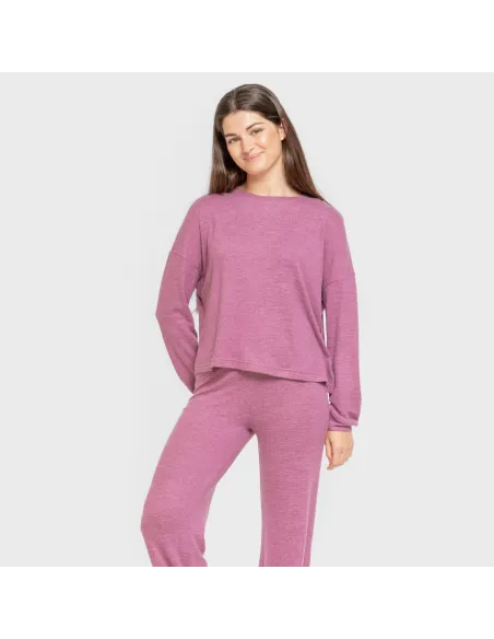 Pijama angorina liso roupa-para-estar-por-casa