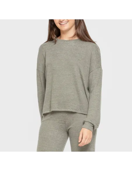 Pijama angorina liso roupa-para-estar-por-casa