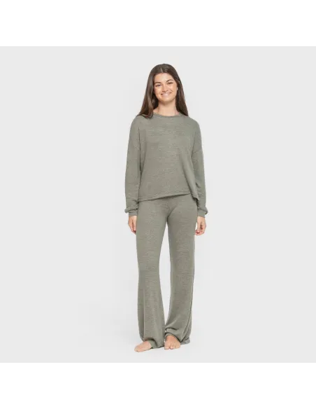 Pijama angorina liso roupa-para-estar-por-casa