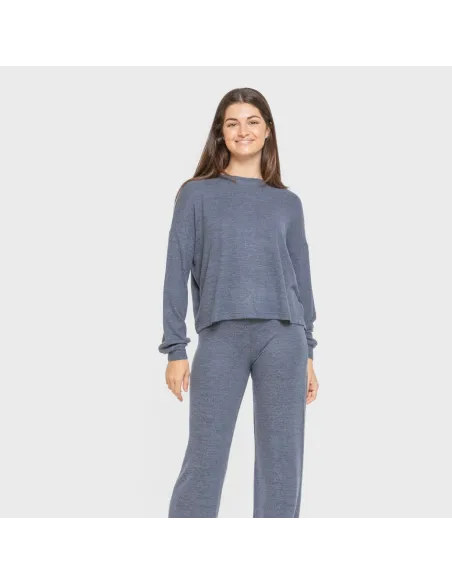 Pijama angorina liso roupa-para-estar-por-casa