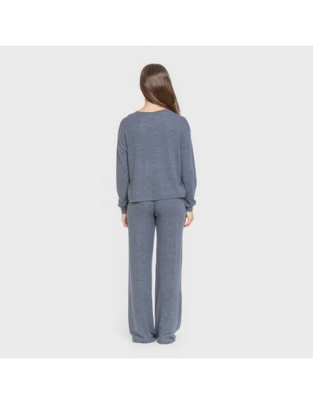 Pijama angorina liso roupa-para-estar-por-casa