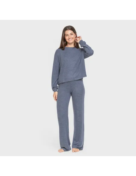 Pijama angorina liso roupa-para-estar-por-casa