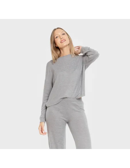 Pijama angorina liso roupa-para-estar-por-casa