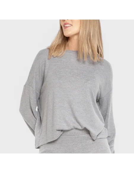 Pijama angorina liso roupa-para-estar-por-casa