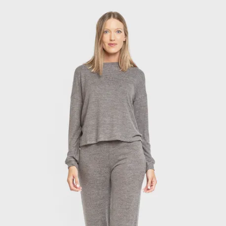 Pijama angorina liso roupa-para-estar-por-casa