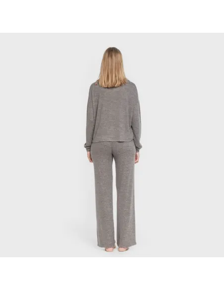 Pijama angorina liso roupa-para-estar-por-casa