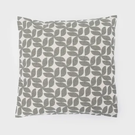 Almofada antimanchas Keira cinza 45x45 almofadas-decorativas-estampados