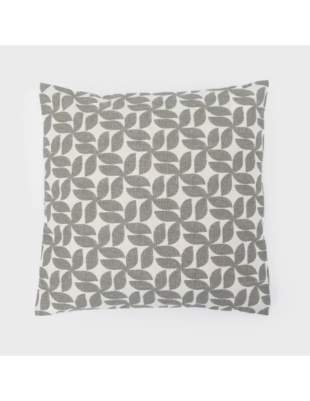 Almofada antimanchas Keira cinza 45x45 almofadas-decorativas-estampados