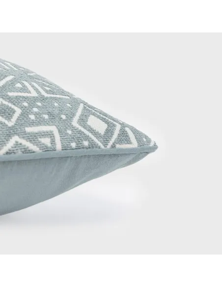 Almofada jacquard chenilla Tiberio verde francês almofadas-decorativas-estampados