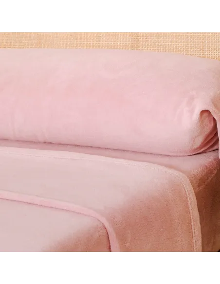 Jogo de lençóis veludo liso cama-90