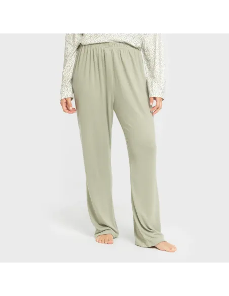 Pijama comprido Secret mulher Veleta verde pijamas-compridos-de-mulher