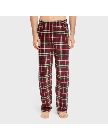 Pijama coral homem Cuadro Sauron bordeaux pijamas-compridos-homem