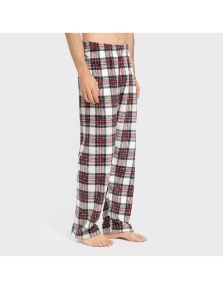 Pijama coral homem Cuadro Celestia bordeaux pijamas-compridos-homem