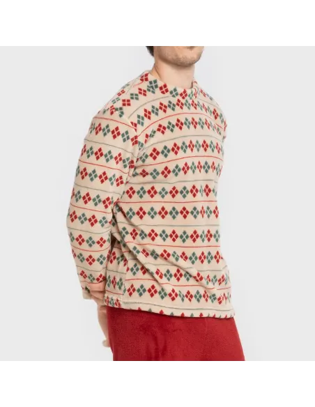 Pijama coral homem Casimira bordeaux pijamas-compridos-homem