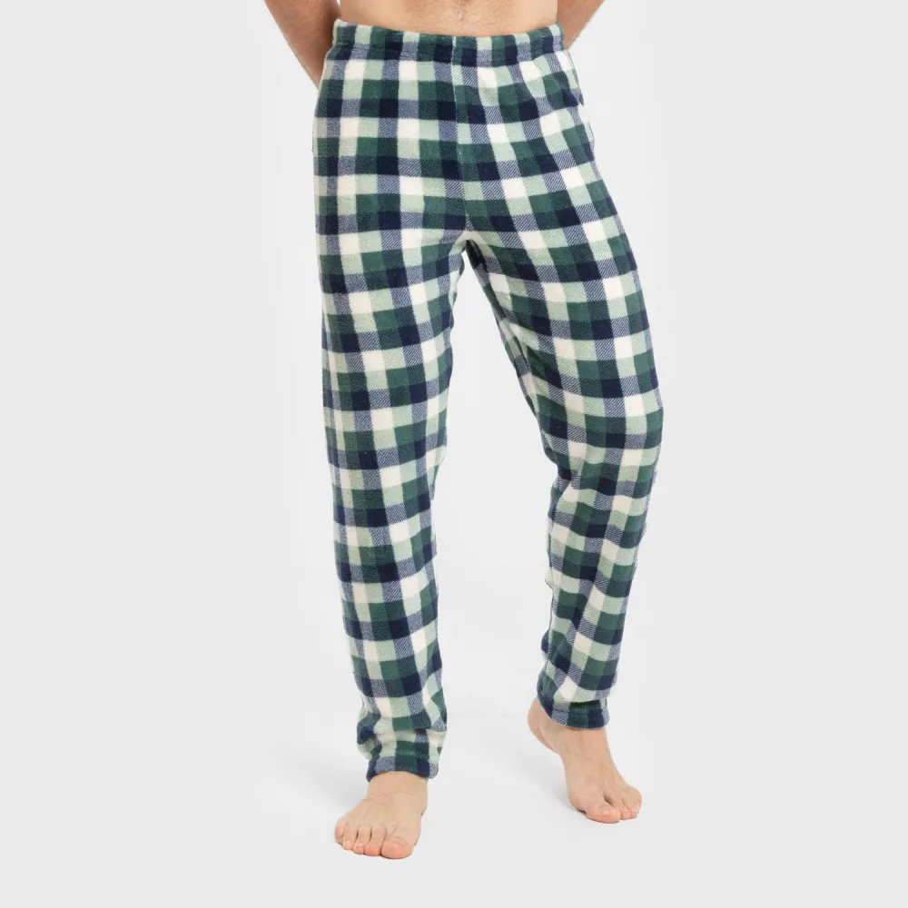 Pijama coral homem Cuadro Ferni azul marino pijamas-compridos-homem